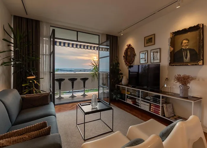 公寓 Bregos Superior - Unique Design 3-br - Unbelievable Panoramic View Of - Walking Distance From Unesco Palace And Bacvice - Free Parking - Buralux