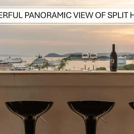 Bregos Superior - Unique Design 3-br - Unbelievable Panoramic View Of - Walking Distance From Unesco Palace And Bacvice - Free Parking - Buralux *